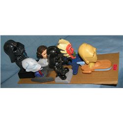 Group of vintage Star Wars toys and collectibles