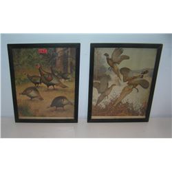 Pair of wild game prints