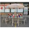 Image 1 : Outdoor table, chair and umbrella set