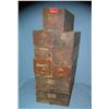 Image 1 : Large group of antique hardware storage boxes