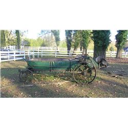 Antique horse drawn cultivating farm cart