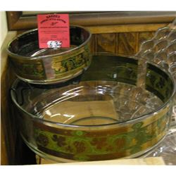 Vintage snack and dip set with original box