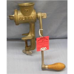 Antique meat grinder by Climax