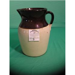 Large antique art pottery pitcher