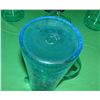 Image 3 : Collection of light and dark blue art glass