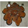 Image 1 : Vintage log cut wall clock