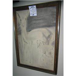 Artist signed art work dated 1972