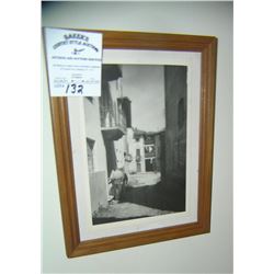 Vintage framed print