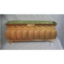 Antique solid copper flower box