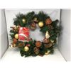 Image 1 : 30inchBattery Operated Arctic Flurry LED Pre-Lit Wreath with Timer