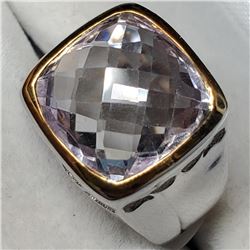 Brass Pink Amethyst (5.9ct) Ring (~Size 8)