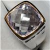 Image 1 : Brass Pink Amethyst (5.9ct) Ring (~Size 8)