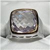 Image 2 : Brass Pink Amethyst (5.9ct) Ring (~Size 8)