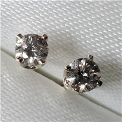 14K White Gold 2Diamond(0.18ct) Earrings, Made in Canada (Estimated Selling Price from $90 to $180)