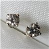 Image 1 : 14K White Gold 2Diamond(0.18ct) Earrings, Made in Canada (Estimated Selling Price from $90 to $180)