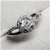 Image 2 : 14K White Gold Diamond(0.4 + 0.25ct) Color G-H, Clarity I-1 To I-2 Ring (~Size 6), Made in Canada, A