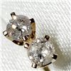 Image 1 : 14K Yellow Gold Diamond(0.2ct) Color F-G, Clarity I-1 To I-2 Earrings, Made in Canada, Appraised Ret