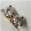 Image 2 : 14K Yellow Gold Diamond(0.2ct) Color F-G, Clarity I-1 To I-2 Earrings, Made in Canada, Appraised Ret