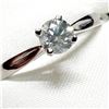 Image 1 : 14K White Gold Diamond(0.32ct) Color H, Clarity Si-2 Ring (~Size 5.5), Made in Canada, Appraised Ret