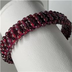 Flexible Garnet Bracelet (~length 6cm)