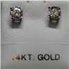 Image 3 : 14K White Gold Diamond(0.52ct) Color H-I, Clarity Si-2 To I-1 Earrings, Made in Canada, Appraised Re