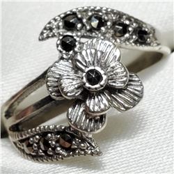 Silver Marcasite Ring (~Size 6.5)