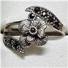 Image 2 : Silver Marcasite Ring (~Size 6.5)