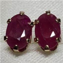 10K Yellow Gold Ruby(0.6ct) Stud Earrings Earrings, Made in Canada (Estimated Selling Price from $45