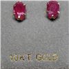 Image 3 : 10K Yellow Gold Ruby(0.6ct) Stud Earrings Earrings, Made in Canada (Estimated Selling Price from $45