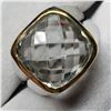 Image 1 : Brass Green Amethyst(5.8ct) Mens Rings Ring (~Size 7.5)