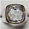 Image 2 : Brass Green Amethyst(5.8ct) Mens Rings Ring (~Size 7.5)