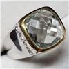 Image 3 : Brass Green Amethyst(5.8ct) Mens Rings Ring (~Size 7.5)