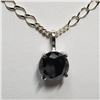 Image 1 : 14K White Gold Black Diamond (3.1ct) Pendant, Made in Canada Appraised Retail $2670 (Estimated Selli