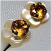 Image 1 : 10K Yellow Gold Citrine(0.3ct) Earrings, Made in Canada