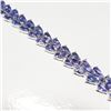 Image 2 : Silver Natural Tanzanite(16.2ct) Pear Cut Bracelet (~length 7cm) (~weight 19.95g) (Estimated Selling