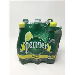 Lot of Perrier Lemon Natural Spring Carbonated Water (6 x 500ml)