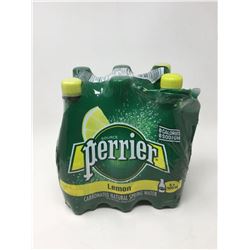 Lot of Perrier Lemon Natural Spring Carbonated Water (6 x 500ml)