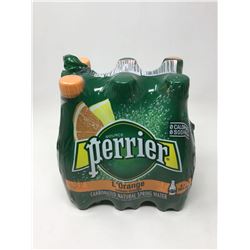 Lot of Perrier Orange Natural Spring Carbonated Water (6 x 500ml)