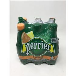 Lot of Perrier Orange Natural Spring Carbonated Water (6 x 500ml)