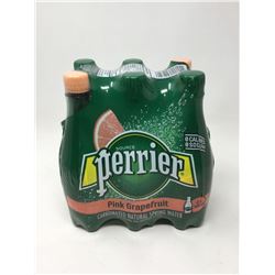 Lot of Perrier Pink Grapefruit Natural Spring Carbonated Water (6 x 500ml)