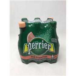 Lot of Perrier Pink Grapefruit Natural Spring Carbonated Water (6 x 500ml)