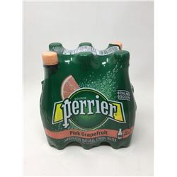 Lot of Perrier Pink Grapefruit Natural Spring Carbonated Water (6 x 500ml)