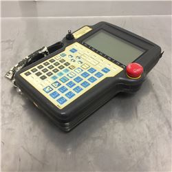 Fanuc A05B-2301-C371 Teach Pendant No Cable *LEATHER HANDLE HAS WEAR SEE PICS FOR DETAILS*