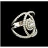 Image 1 : 1.33 ctw Diamond Ring - 14KT White Gold