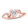 Image 1 : 14K Rose Gold 0.09CTW Diamond Ring, (I1-I2/H-I)