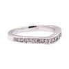 Image 1 : 0.60 ctw Diamond Chevron Band - 14KT White Gold