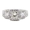 Image 2 : 2.12 ctw Diamond Ring And Attached Band - 10KT White Gold