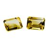 Image 1 : 13.38 ctw.Natural Emerald Cut Citrine Quartz Parcel of Two