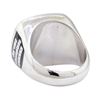 Image 3 : 0.15 ctw Diamond Ring - 14KT White Gold with Black Enamel