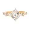 Image 1 : 0.75 ctw Diamond Ring - 14KT Rose Gold